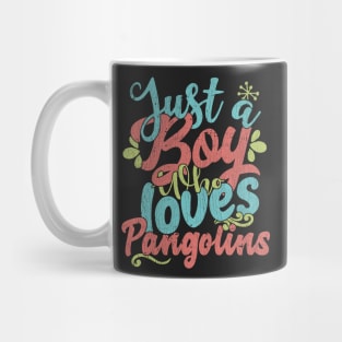 Just A Boy Who Loves Pangolins Gift graphic Mug